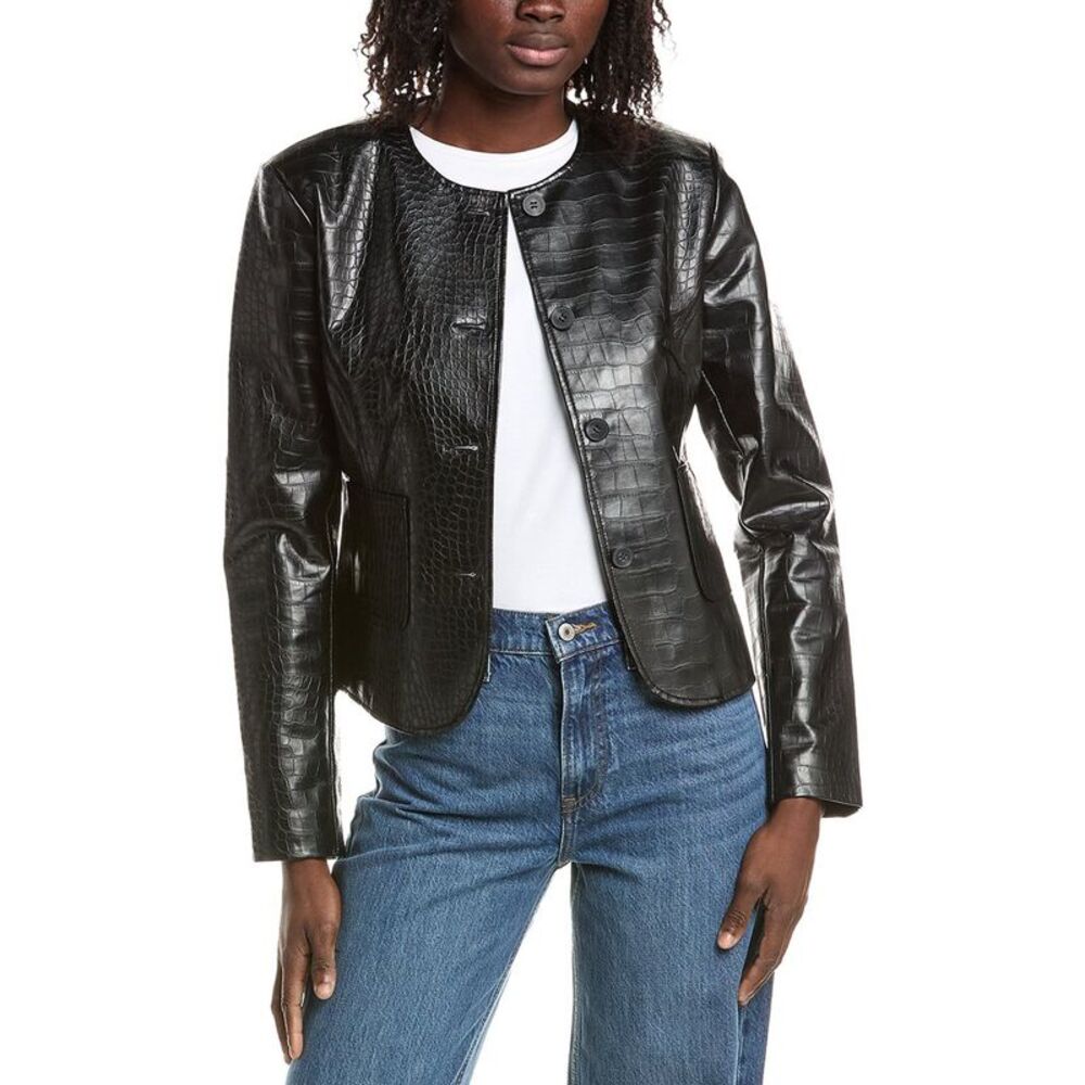 Lamarque Womens  Croco Jacket, Black